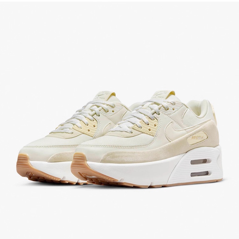 Nike Shoes Air Max 90 - รองเท้าผ้าใบพื้นหนาแบบโลว์ท็อปสำหรับผู้หญิงไนกี้ แอร์แม็กซ์ 90 LV8 FD4328-100