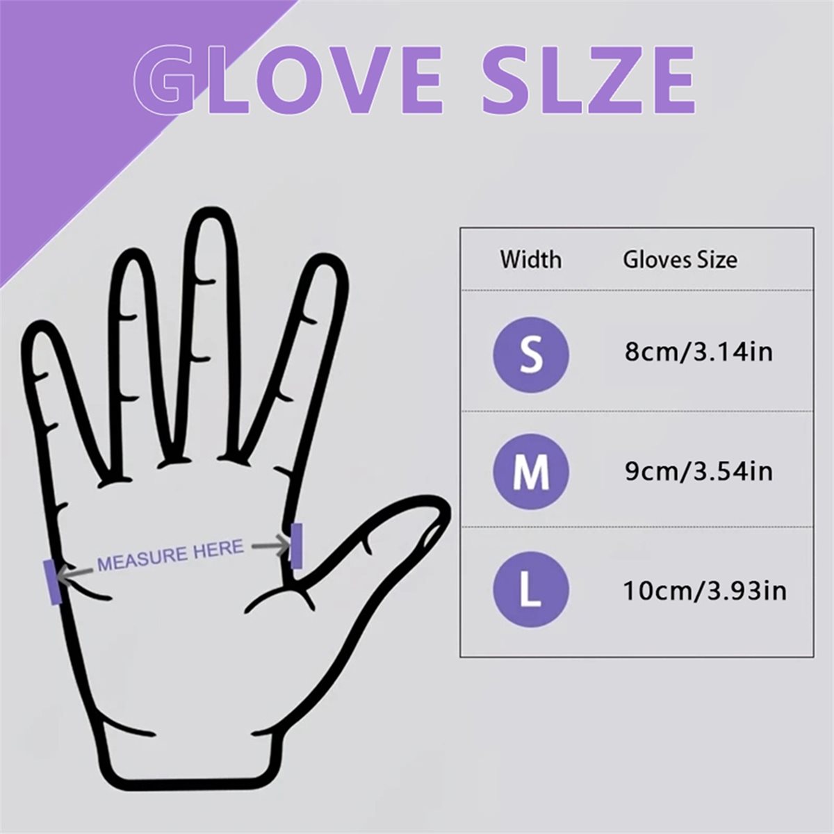 Exam Glove Nitrile - ถุงมือไนไตรล์แบบใช้แล้วทิ้ง A78I 100 ชิ้น สีม่วงไลแลค เกรดอาหาร