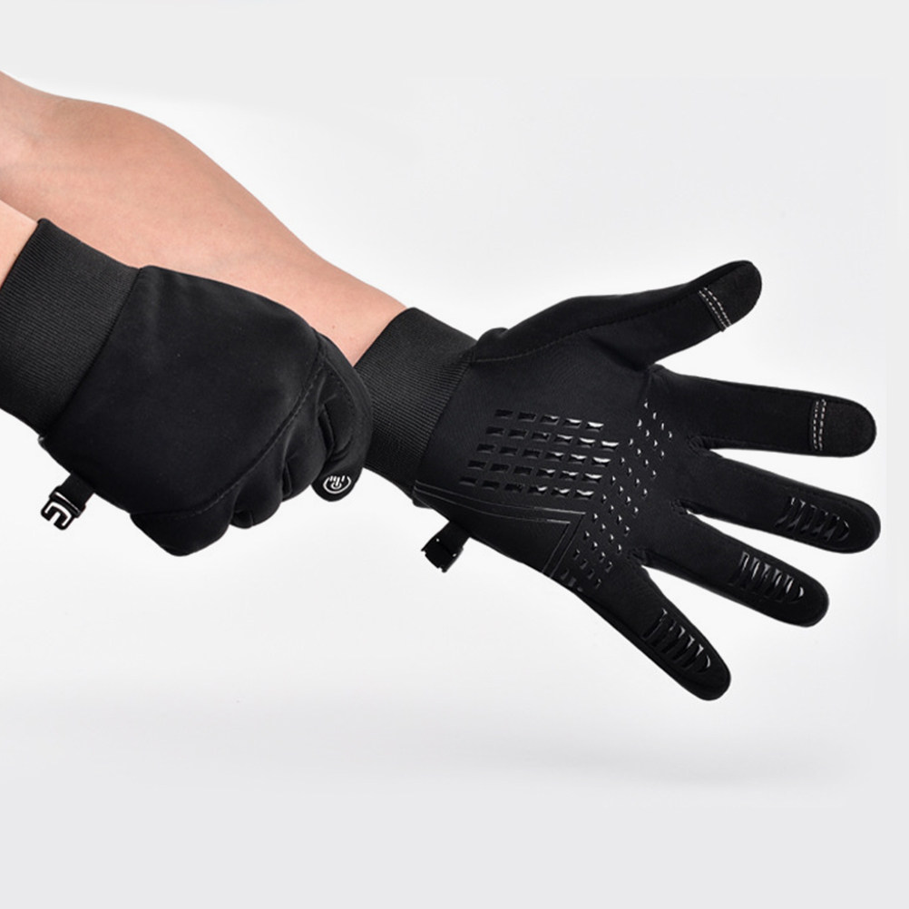 Winter Glove Insulated - ถุงมือปั่นจักรยาน 1 คู่ สำหรับสภาพอากาศหนาวเย็น กันน้ำ กันลม