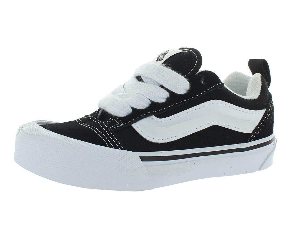 Vans Shoes Old Skool - รองเท้าผ้าใบแฟชั่นทรงเตี้ยแบบย้อนยุคยุค 90 รุ่น Knu Skool สำหรับเด็กจาก