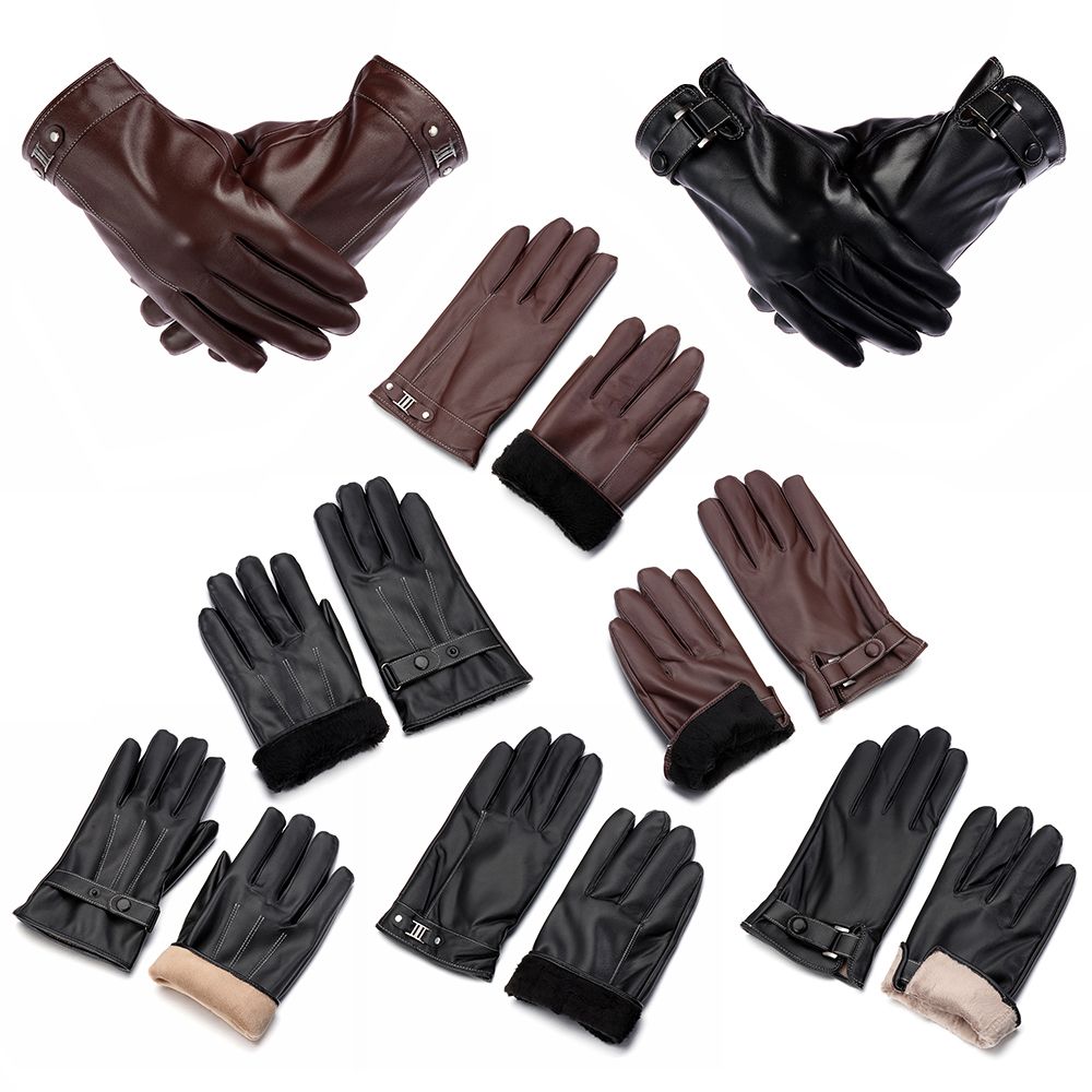 ถุงมือหนังขนแกะกันหนาวสำหรับผู - Leather Driving Glove บทวิจารณ์และราคา