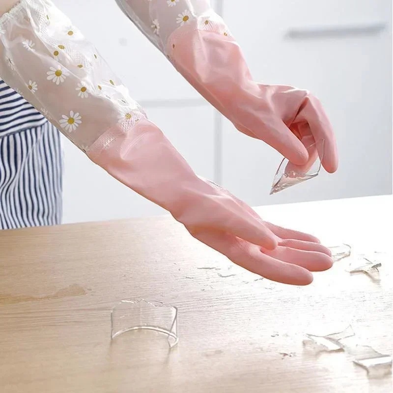 ถุงมือยางแขนยาวสำหรับใช้ในครัว - Dish Glove Rubber บทวิจารณ์และราคา