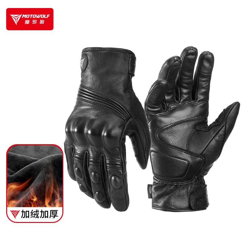 ถุงมือมอเตอร์ไซค์ฤดูหนาวสำหรับ - Motorcycle Glove Knuckle บทวิจารณ์และราคา