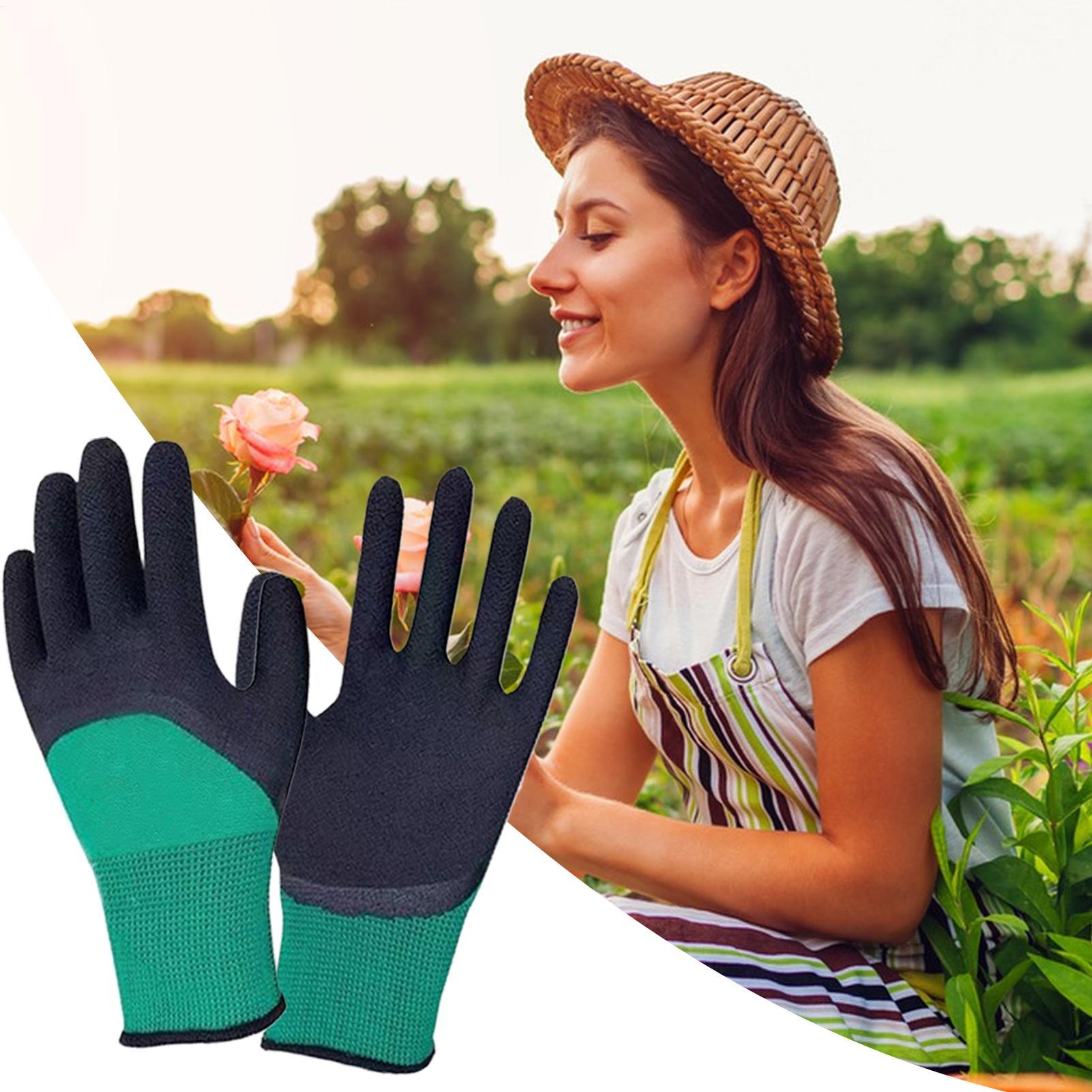 ถุงมือทำสวน 1 คู่ ถุงมือทำสวนย - Gardening Glove Waterproof บทวิจารณ์และราคา