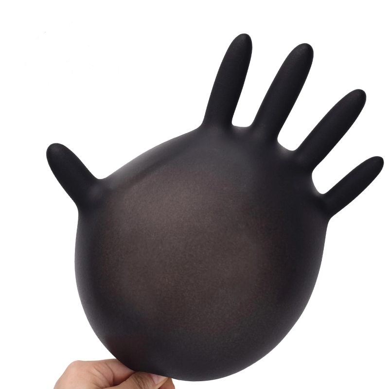 20PCS สีดําถุงมือไนไตรล์แบบใช้ - Nitrile Mechanic Glove บทวิจารณ์และราคา