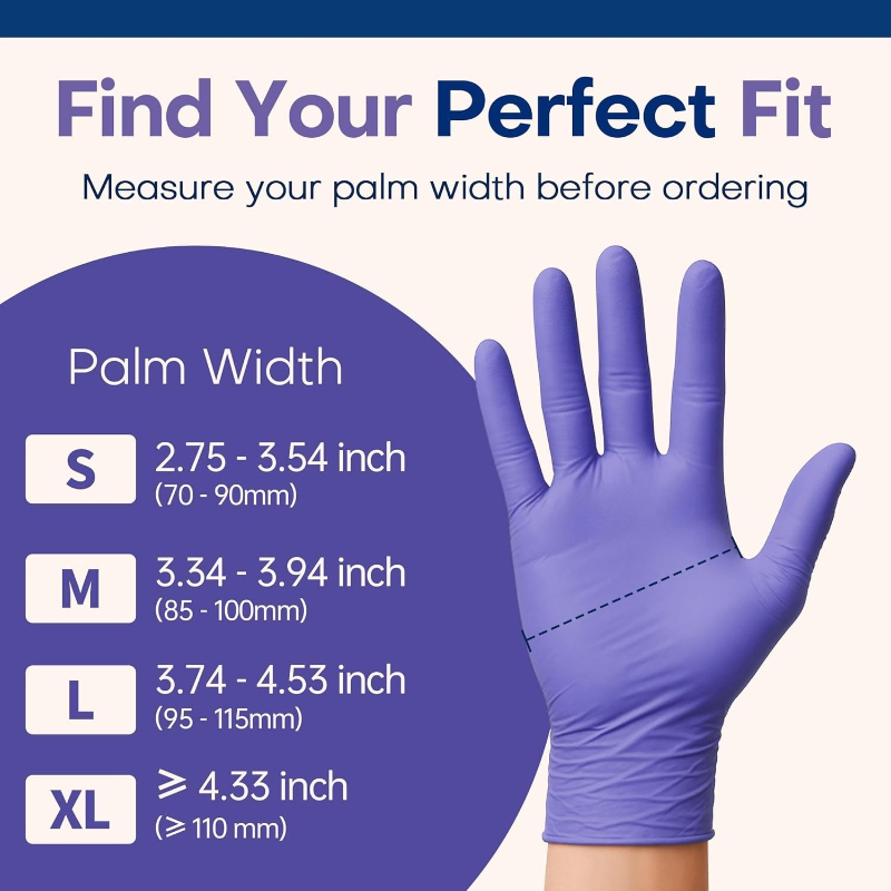 ถุงมือแบบใช้แล้วทิ้ง ถุงมือตรว - Exam Glove Nitrile บทวิจารณ์และราคา