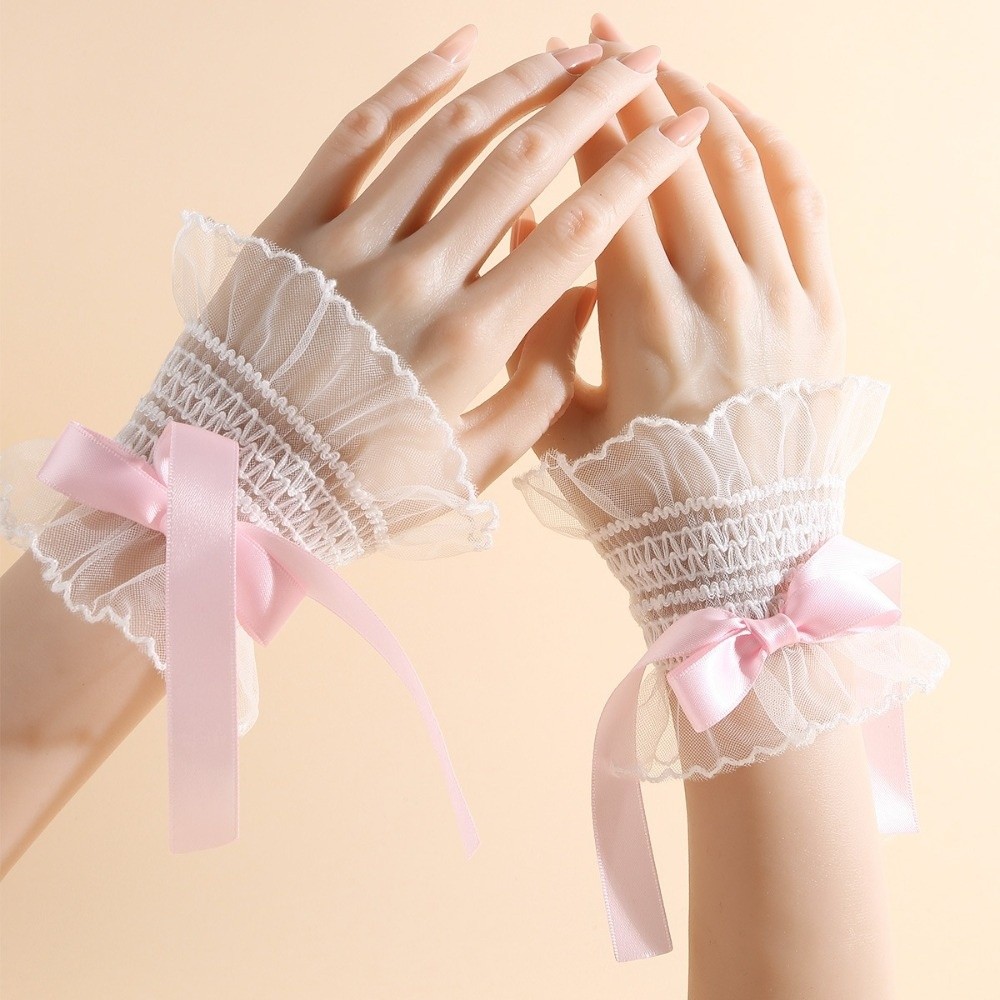ปลอกแขนลูกไม้แบบถอดได้พร้อมจีบ - Fingerless Glove Knit บทวิจารณ์และราคา