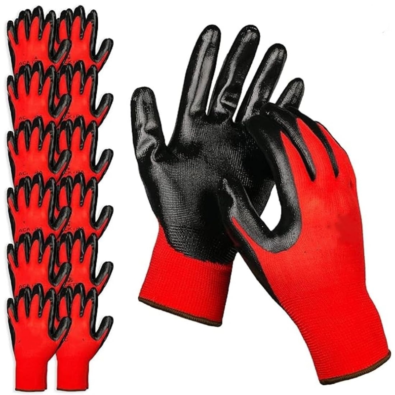 ถุงมือทำงานนิรภัยเคลือบไนไตรล์ - Nitrile Mechanic Glove บทวิจารณ์และราคา