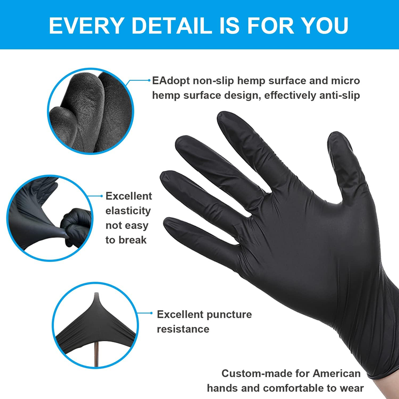 ถุงมือไนไตรล์กันน้ำแบบใช้แล้วท - Nitrile Mechanic Glove บทวิจารณ์และราคา