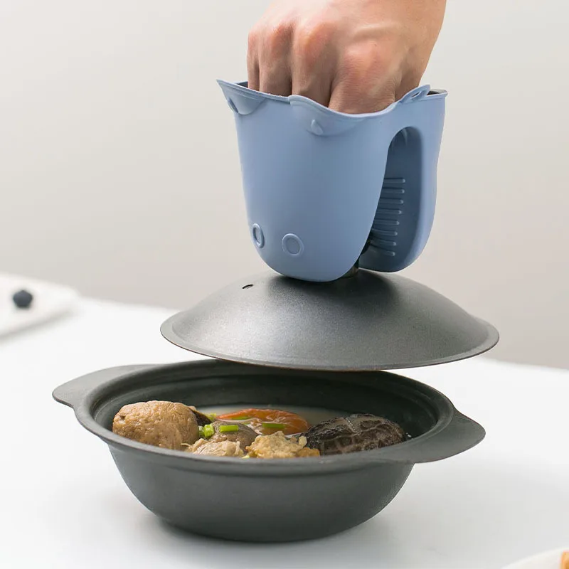 ถุงมือกันความร้อนแบบหนาและที่ค - Oven Mitt Silicone บทวิจารณ์และราคา
