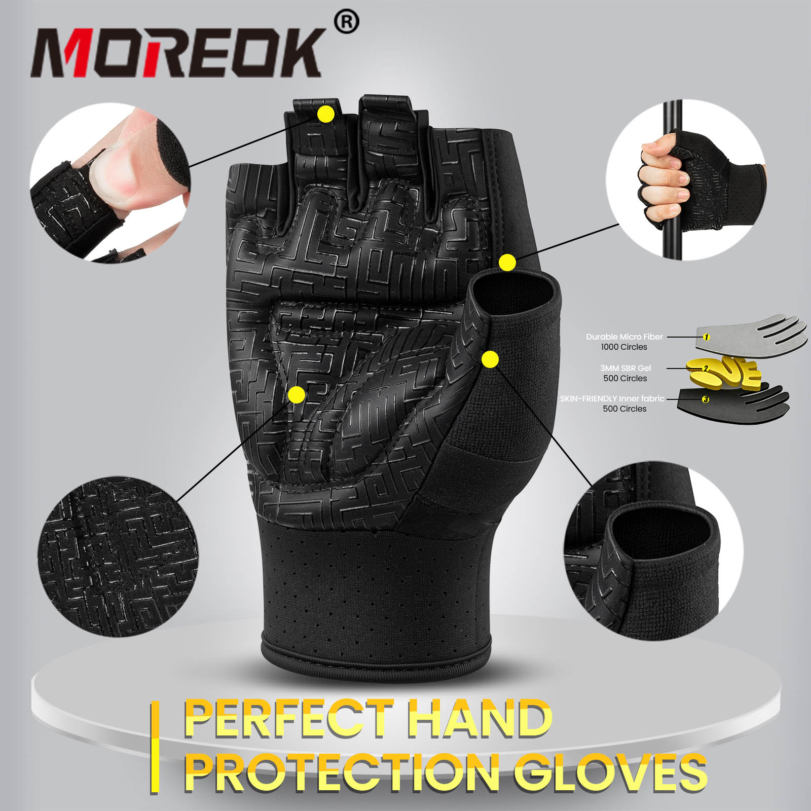 ถุงมือออกกำลังกายสำหรับผู้ชาย  - Workout Glove Gym บทวิจารณ์และราคา