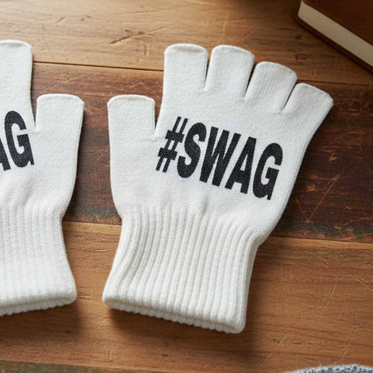 ถุงมือไร้นิ้วแบบยูนิเซ็กซ์ถุงม - Fingerless Glove Knit บทวิจารณ์และราคา