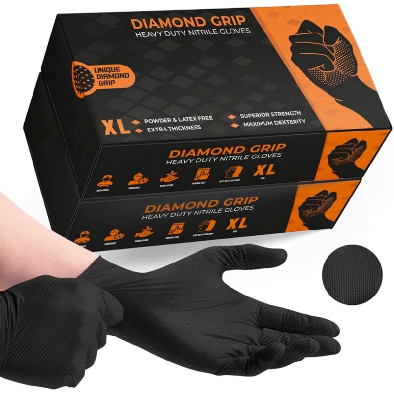 ถุงมือไนไตรล์แบบใช้แล้วทิ้งสํา - Nitrile Mechanic Glove บทวิจารณ์และราคา