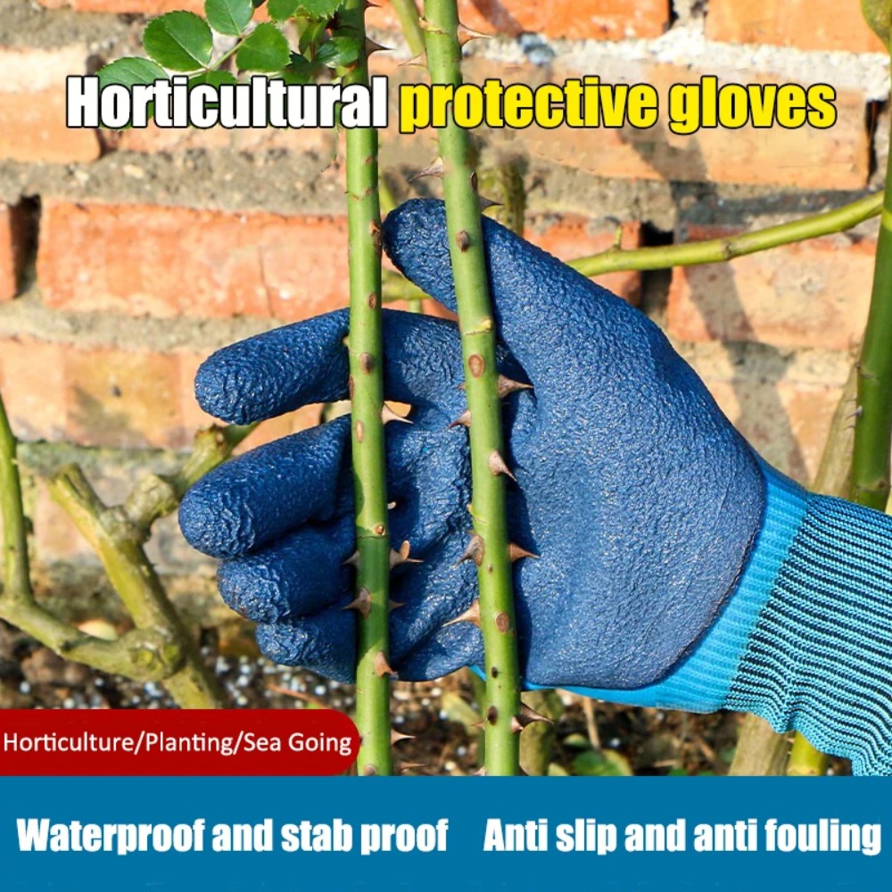 ถุงมือทำสวนกันน้ำ กันแทง กันหน - Gardening Glove Waterproof บทวิจารณ์และราคา