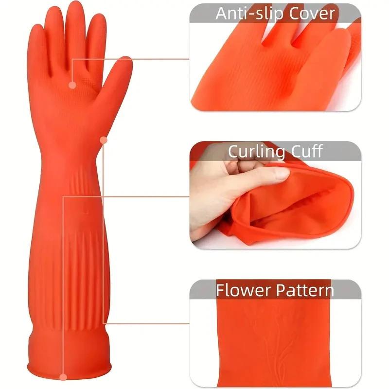 ถุงมือยางล้างจานแบบใช้ซ้ำได้ ถ - Dish Glove Rubber บทวิจารณ์และราคา