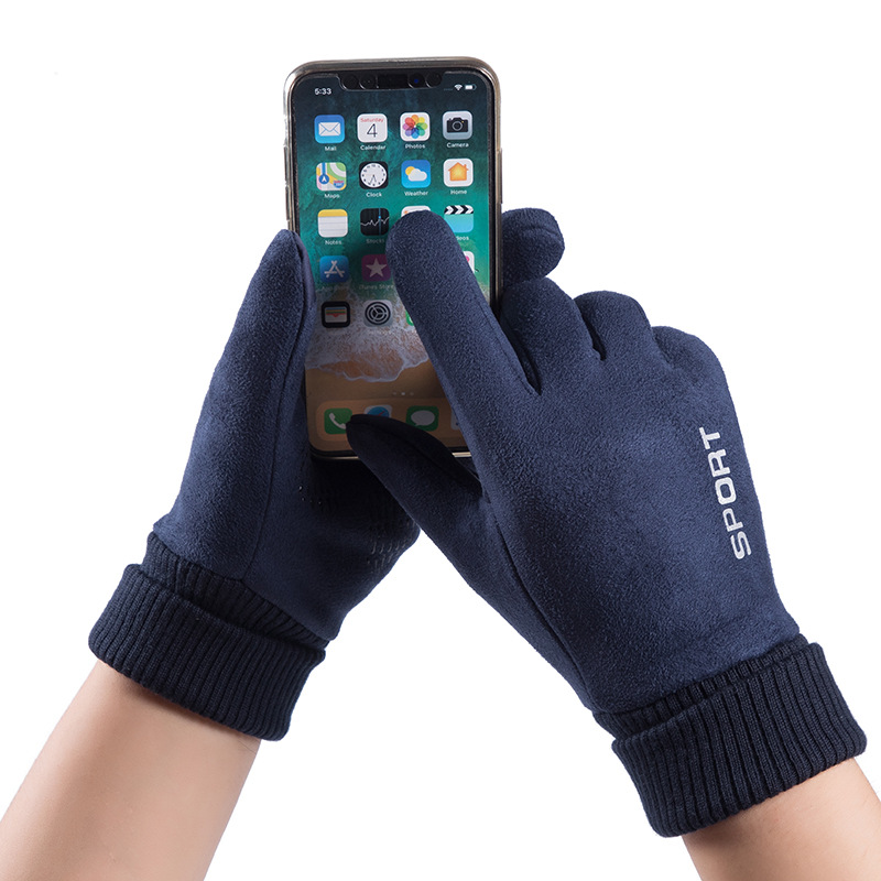 ผู้ชายหนังหนังนิ่มฤดูหนาว Plus - Leather Driving Glove บทวิจารณ์และราคา