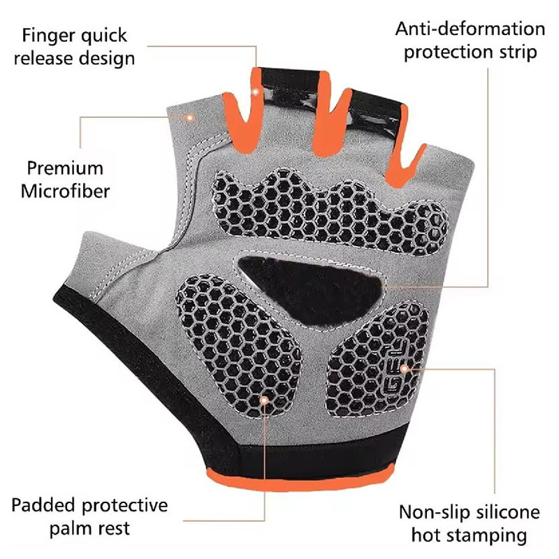 ถุงมือครึ่งนิ้วกันลื่นระบายอาก - Workout Glove Gym บทวิจารณ์และราคา