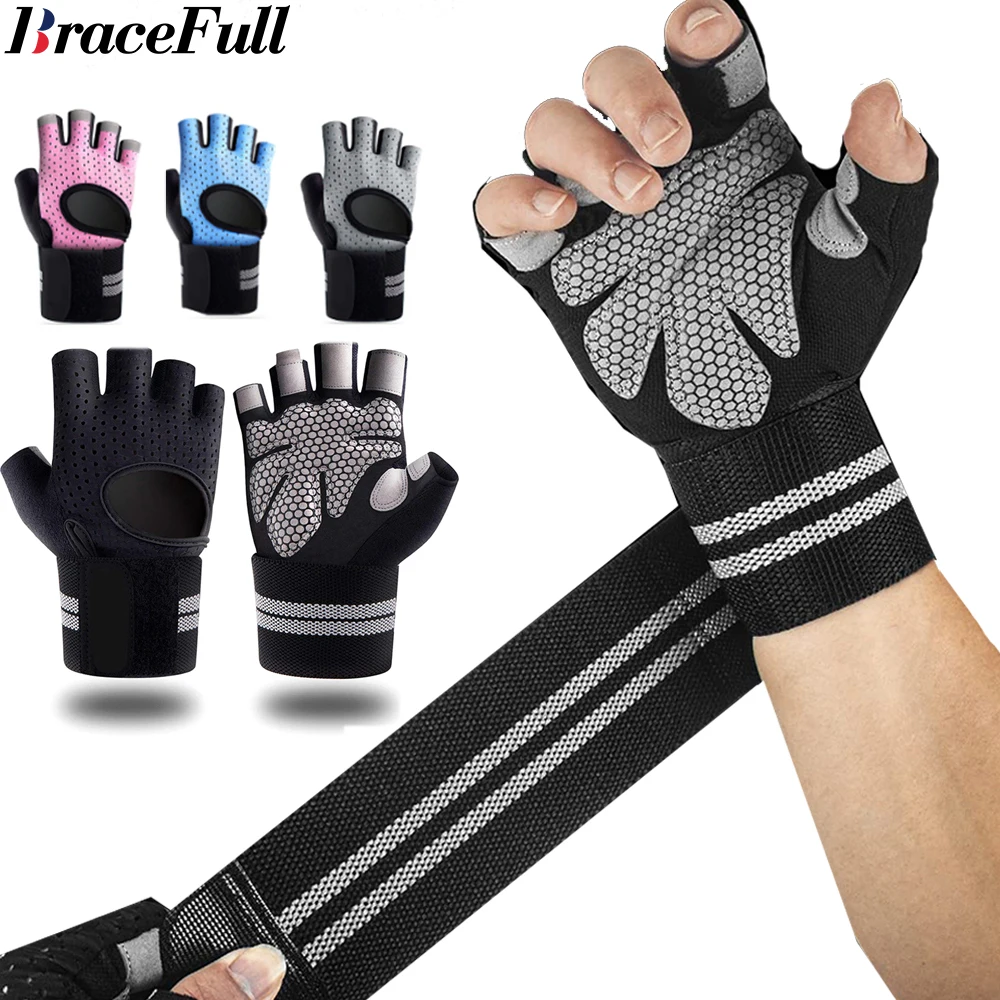 1 คู่ Half Finger GYM Fitness  - Workout Glove Gym บทวิจารณ์และราคา