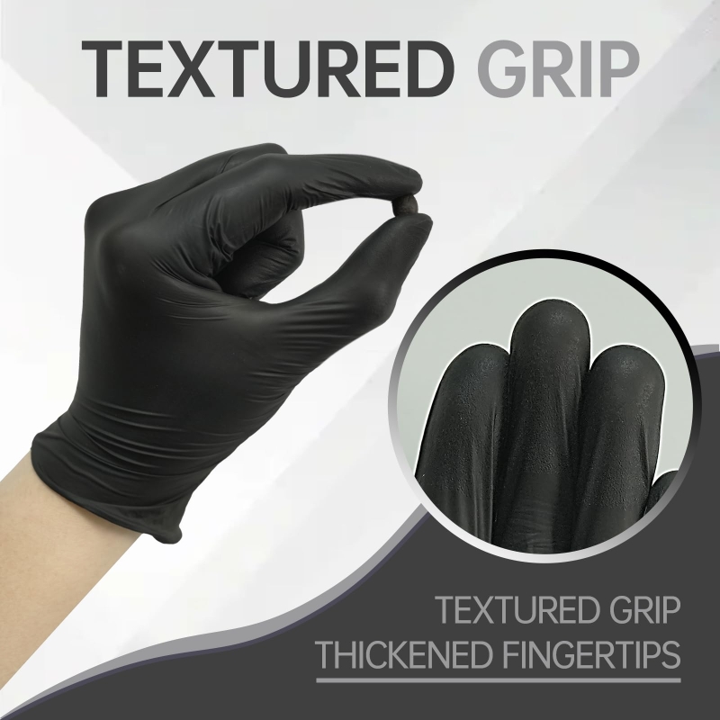 ถุงมือไนไตรล์สีดำ 100 ชิ้น ถุง - Nitrile Mechanic Glove บทวิจารณ์และราคา