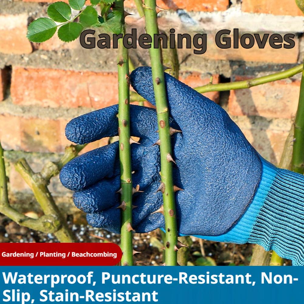 ถุงมือทำสวนกันน้ำกันแทง ป้องกั - Gardening Glove Waterproof บทวิจารณ์และราคา